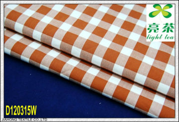 yarn dyed twill gingham check fabric