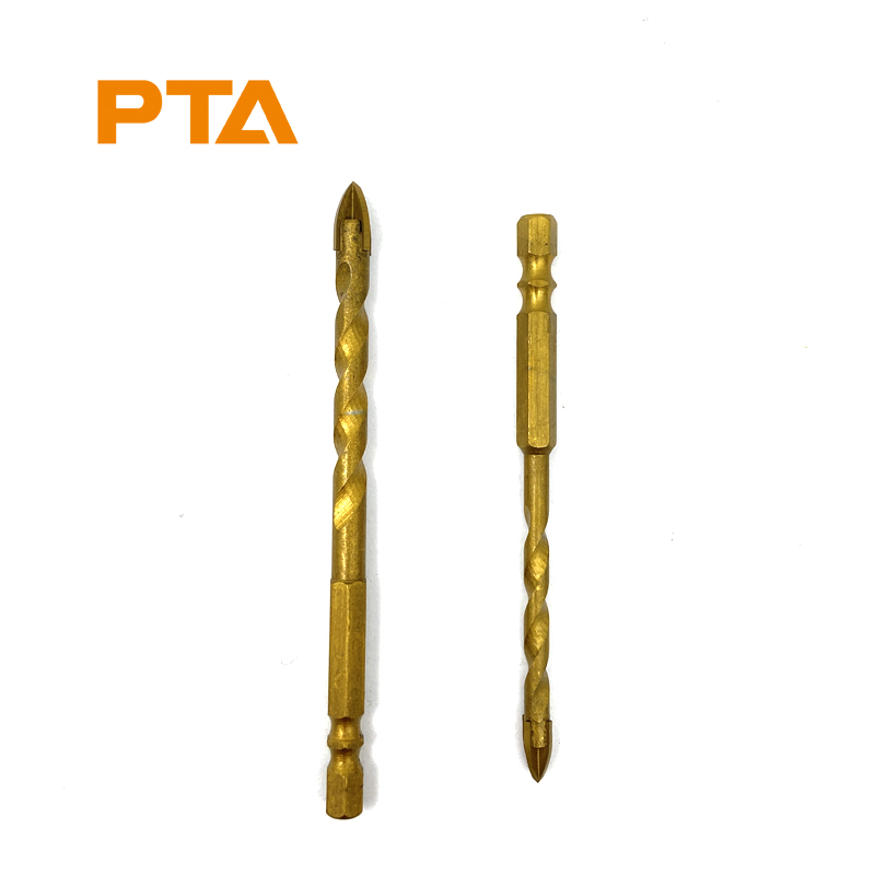 double R Hex Shank Tile Glass Drill Bit Cross Spear Head Drill Bit 6/8/10/12mm With Tungsten Carbide Tip
