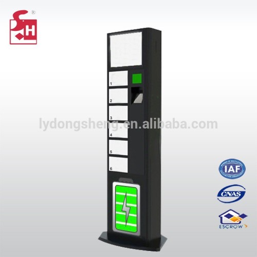 Card and screen display multi-type steel charging locker cabinet station