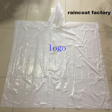 poncho de lluvia biodegradable ecológico con logo