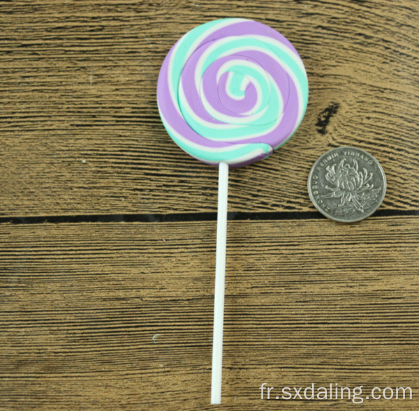 Mini gomme à sucette aux fruits de forme personnalisée