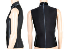 Ladies Or Men Neoprene 2mm Compact Scuba Diving Wet Suits Vest With Rubber Pads Sun Proof