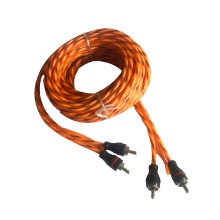 High Quality Long CCA Material RCA Orange Speaker Cable