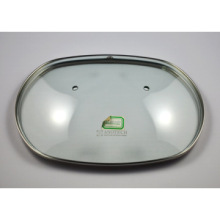 Irregular tempered glass lid