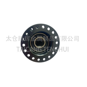 Solid wheelchair iron hub