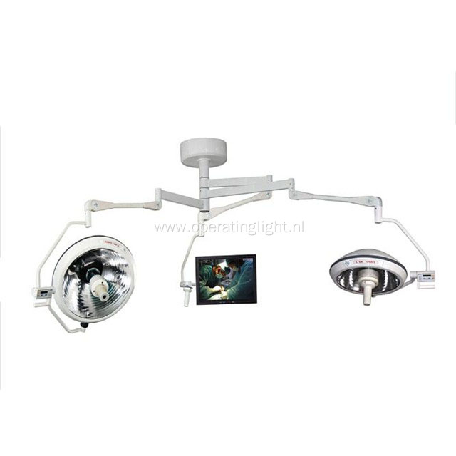 Shadowless halogen lamp with camera system