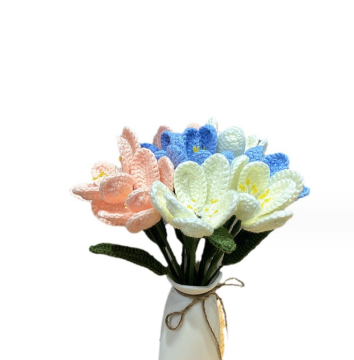 Hand-Crafted Tulip Wool Flower Bouquets: Valentine's Day Plush Flowers