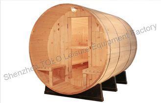 Electric barrel sauna cabins with solid wood for outdoor /