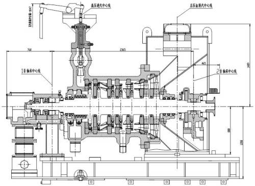 DTEC Super high pressure reheat cogeneration condensing steam turbine