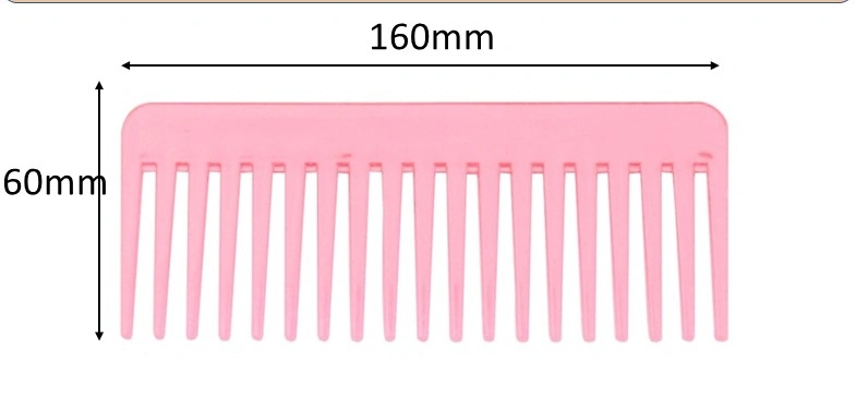 Pink Widetooth Comb for Curly Wet and Dry Hair