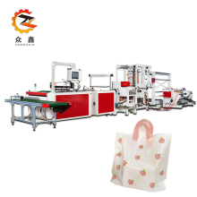 Zhongxin Popular Heat cutting Take out handle Plastic Bag making machine
