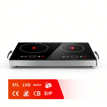 Whole Glass Design Double Hotplate Infrared Cooker