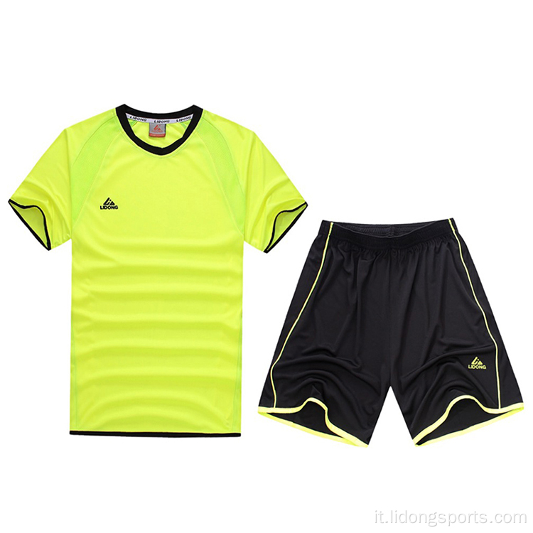 Allenamento set di abbigliamento sportivo per maglietta da calcio da calcio