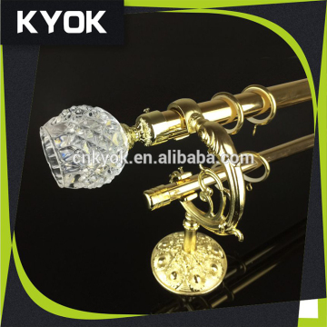 2015 new curtain pole,double curtain rods,Metal double curtain rods