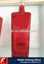 glass red perfume bottle
