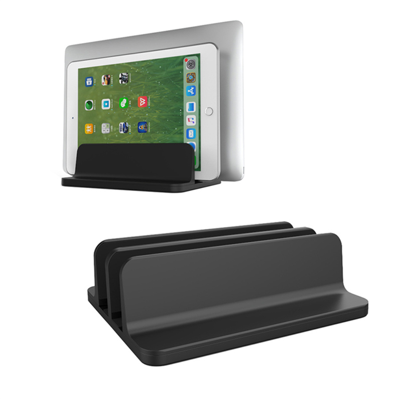 Vertical Laptop Stand with Adjustable Dock