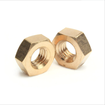 ANSI / ASME B18.2.2 Hex Nuts เหล็กกล้าคาร์บอน 5G ทองเหลือง