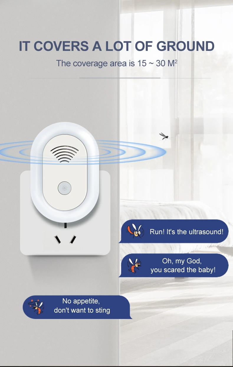 Ultrasonic Mosquito Repellent with Light