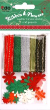 Christmas Craft Accessories with Ribbons and Flowers (LFC01)
