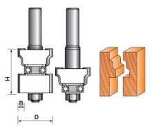 Silver Welding Reversible Window Sash &amp; Door Bit Tct Router Bit For Woodworking