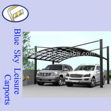 100% Anti-UV aluminium frame cantilever carport with fiberglass roof