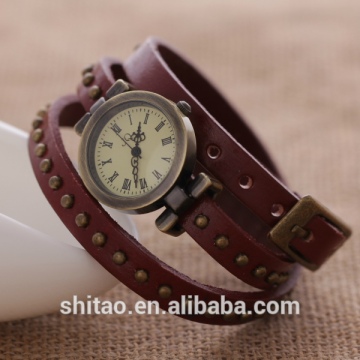 Wholesale bracelet watch,cheapest price leather bracelet watch