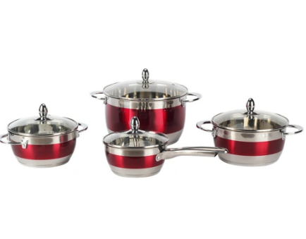 Elevate Your Culinary Experience with the Versatile 8-Piece Stainless Steel Casserole Set