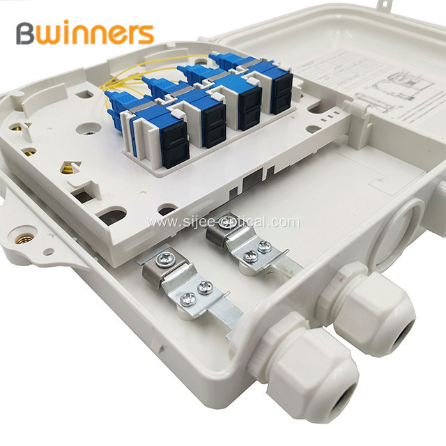 Ftth Fiber Optic Distribution Box For Upto 8 Sc Simplex Adapters