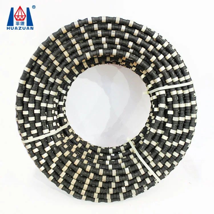 Rubber Connection Diamond Wire Rope Saw for Stone Cutting