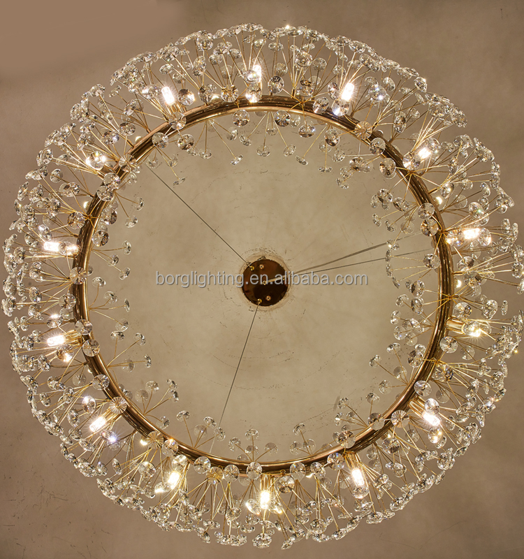 New Stylish Double Layer chandelier crystal beads chandelier led lights chandeliers pendent
