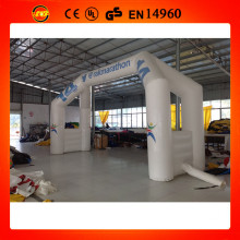 Top quality inflatable advertising white arch/inflatable entrance arch/black arch
