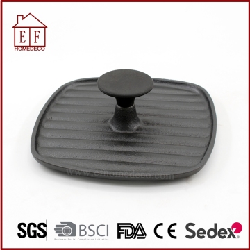 Cast iron cookware bacon press/meat press