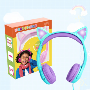 Stereo sound wired Headphone 3.5 mm kids headset