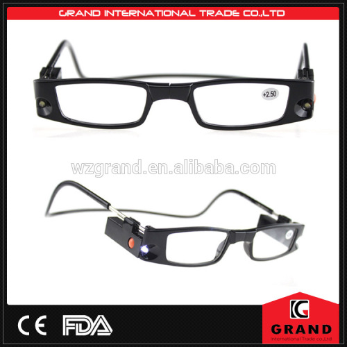 2014 Hot selling LED Magnetic Reading Glasses Reader Glasses Wenzhou Glasses