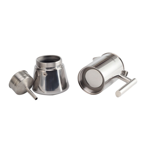 6 xícaras de café em aço inoxidável Moka Pot