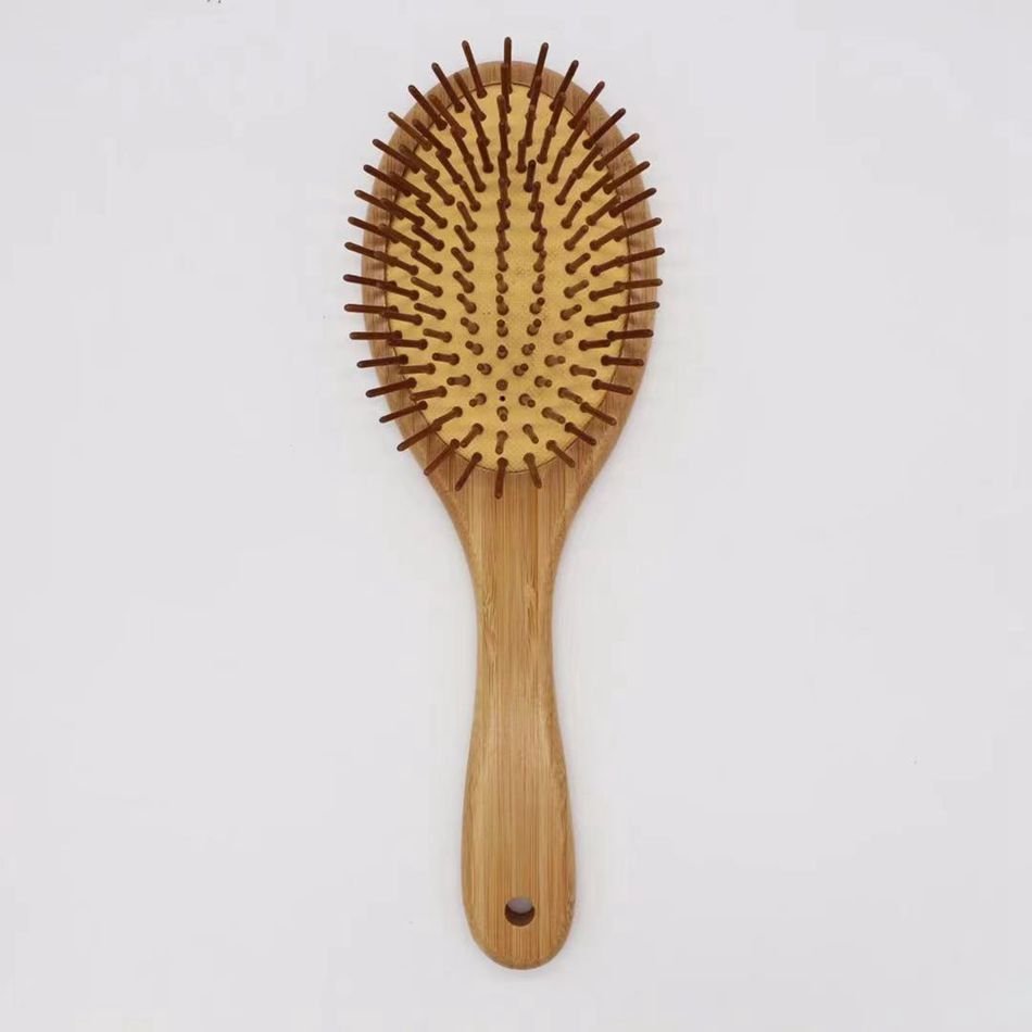 Hot-selling Custom Logo Eco-friendly Massage Bamboo Paddle Cushion Hair Brush