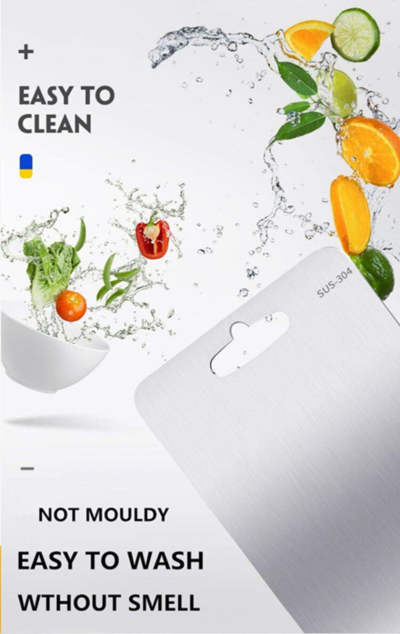 18/8 Modern Stainless Steel Cutting Board