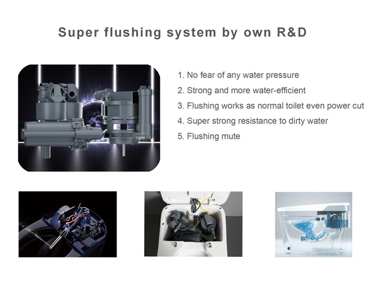 Sinking Water Tank Smart Intelligent Bathroom Luxury Toilet