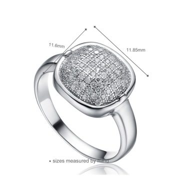 Shenzhen diamonds 925 silver cz ring