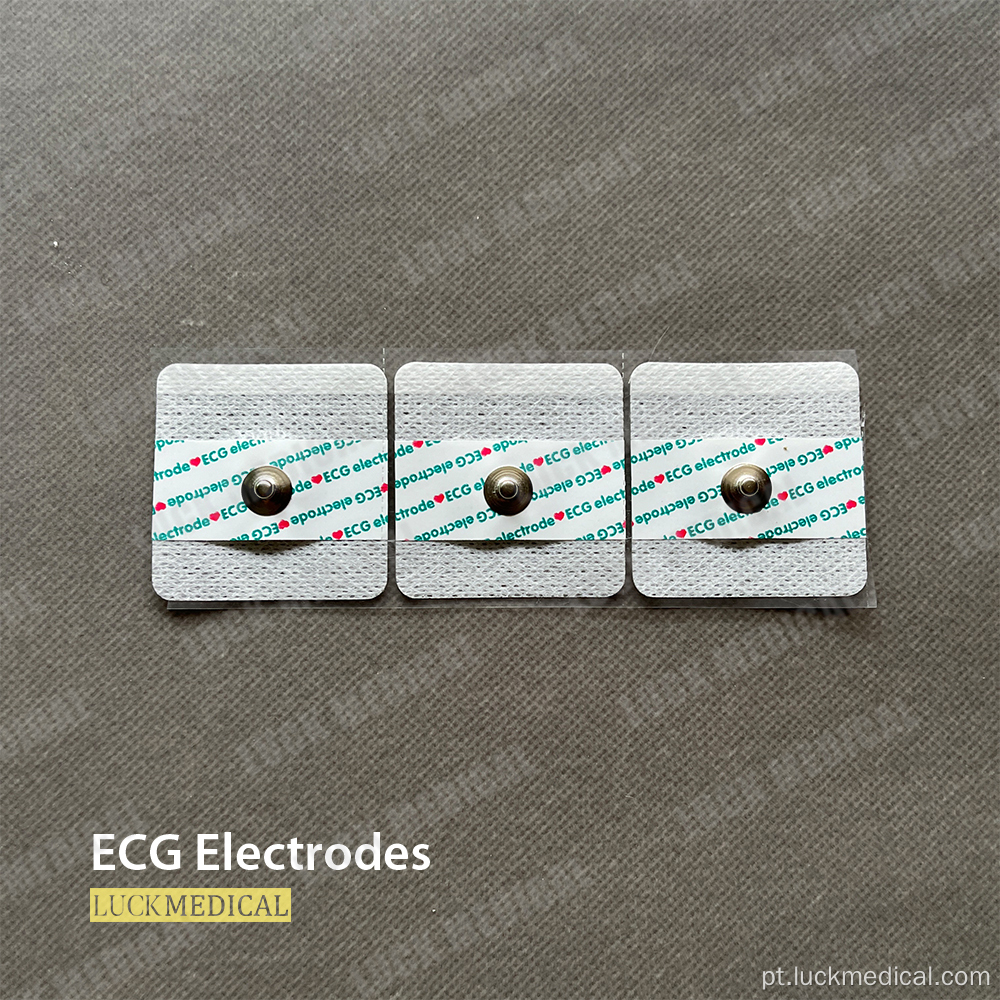 Guias do ECG do eletrodo para testes médicos