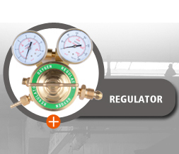 Italy type European style gas acetylene regulator with two gauges and full brass