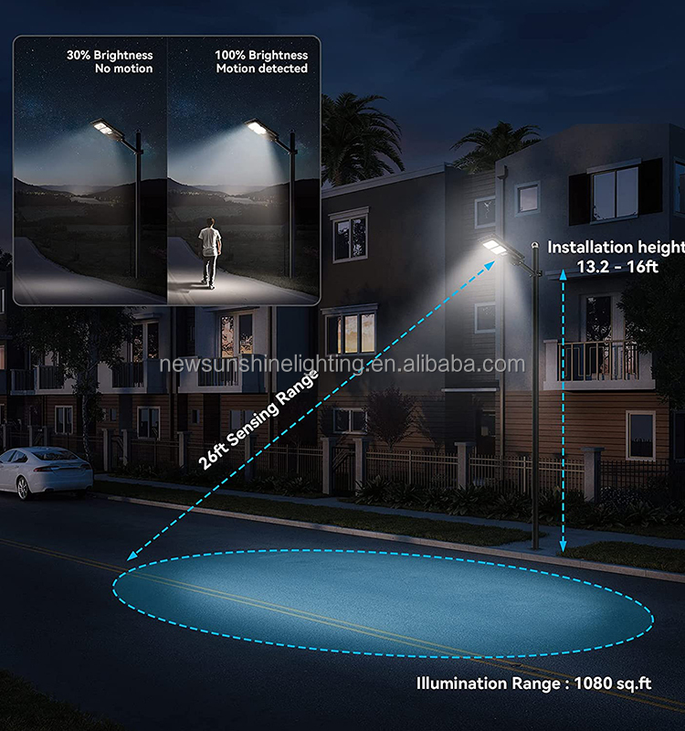 high power solar street light 50W 100W 150W 500W street solar light all on one solar led street lights