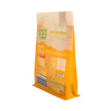 Sac de fenêtre de nourriture de fond de boîte zip-lock recyclable personnalisé