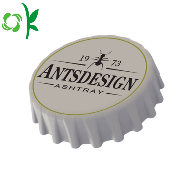 Beer Cap Shape Fashion Silicone Cutomized Smoke Ashtray