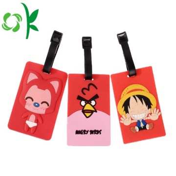 Wholesale Personalized Cute Cartoon Silicone Luggage Tag