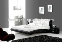 Elegant Design White Leather Upholstered Massage Bed
