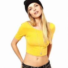 Tight and short t-shirts for sports woman