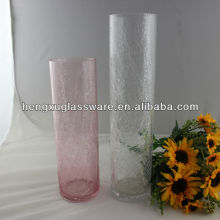 broken cylinder glass vase