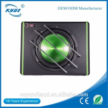 China Mainland 10 inch Green Car Subwoofer 150W RMS 91db SPL Car Subwoofer with amplifier