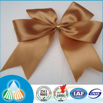 gold pre tied satin ribbon bow